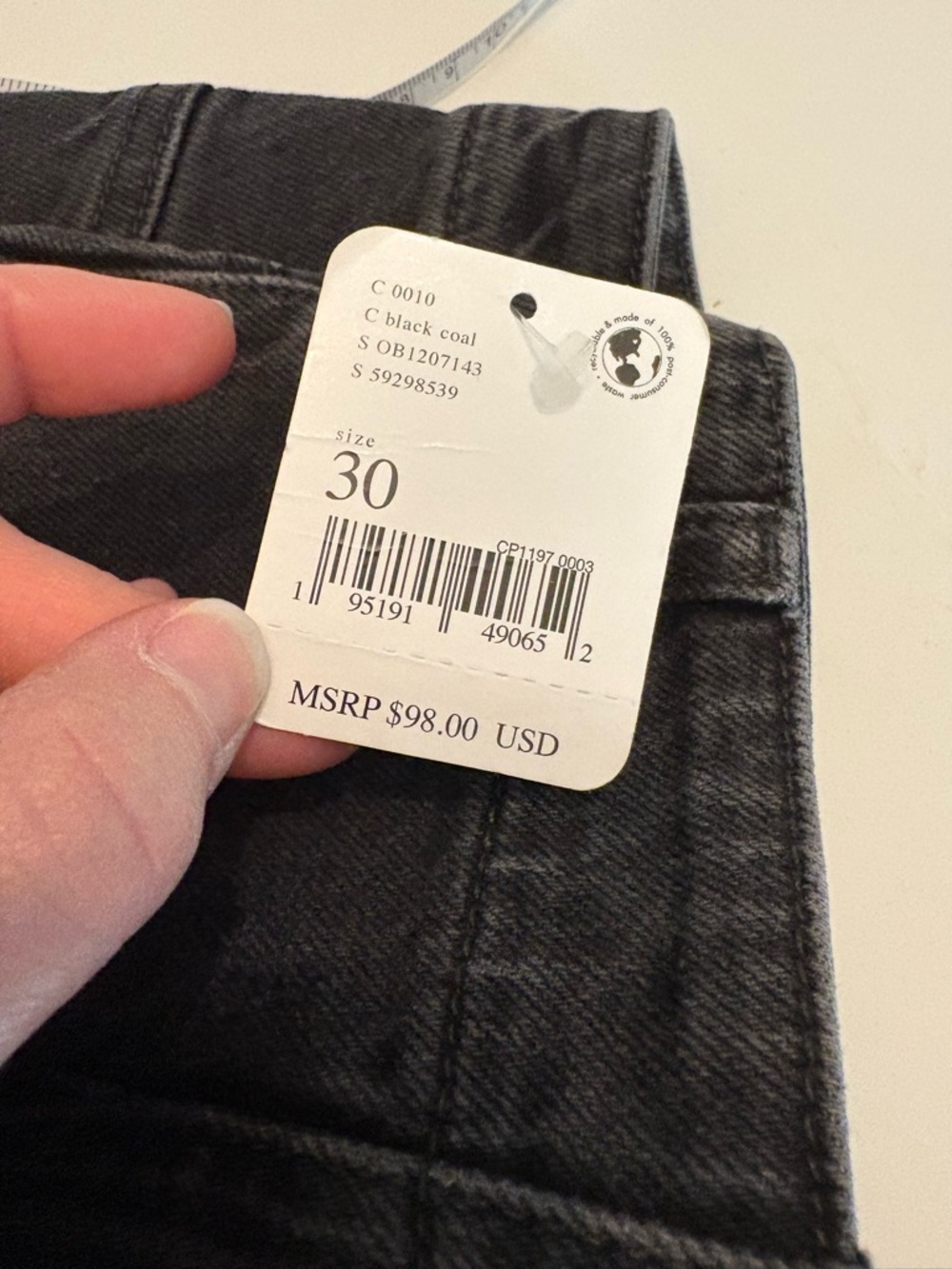 NWT Free People We the Free Florence high rise flare 30 coal - Picture 5 of 15
